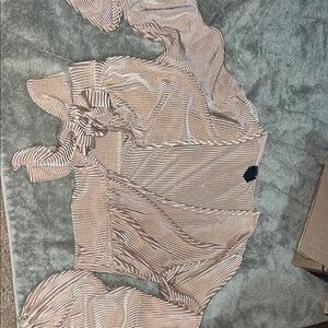 Windsor Metallic Gold Cropped Top